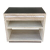 Lucca Studio Paola Night Stand - Leather Top and base 41497