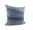 Vintage African Striped Indigo Textile Pillow 63752