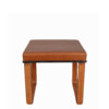 Lucca Studio Vaughn (stool) of saddle leather top and base 66008