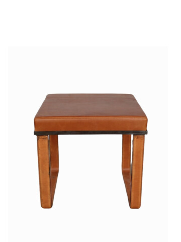 Lucca Studio Vaughn (stool) of saddle leather top and base 67638