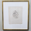 Mid Century Limited Edition French Pencil Drawing, Framed 66753