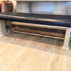 Lucca Studio Morton Oak and Leather Bench 65758