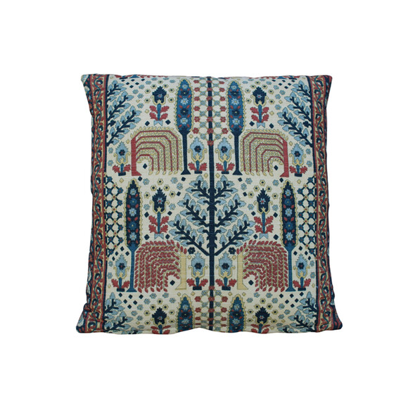 Vintage Printed Linen Textile Pillow 37329