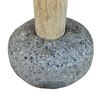 Limited Edition Oak and Stone Side Table 55388