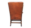 Exceptional English Leather Wing Back Arm Chair 44237