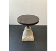 Limited Edition Side Table of Walnut and Antique Stone 65613