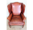 Danish Leather Wingback Chair 66565