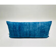 Antique Central Asia Indigo Textile Large Lumbar Pillow 58579