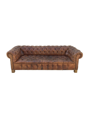 19th Century Leather Chesterfield Sofa 41581