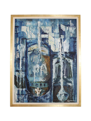 French Abstract Oil Painting 47950