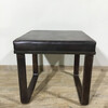 Lucca Studio Vaughn (stool) of black leather top and base 65977