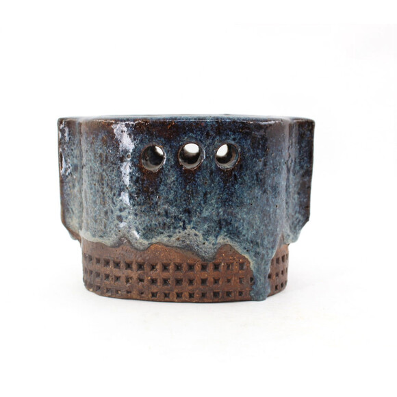 Unusual Vintage Glazed Ceramic Vessel 50163