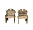 Pair of French Primitive Arm Chairs 65849
