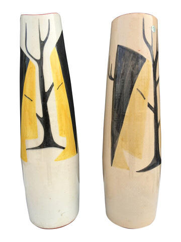 Pair of Large Swedish Ceramic Vases 43703