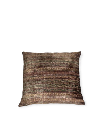 Rare 18th Century Kerman Silk Velvet Textile Pillow 60262