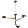 Lucca Limited Edition Oak and Brass Chandelier 66257