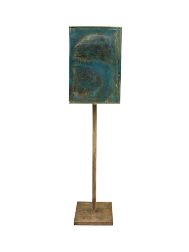 French Bronze and Resin Shade Floor Lamp 28002