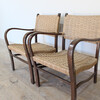 Pair of Danish Woven Rope Arm Chairs 42419