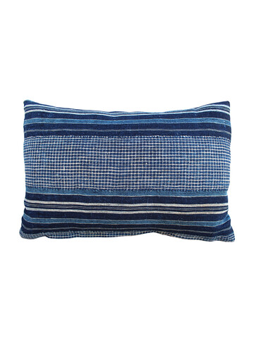 Antique African Indigo Stripe Pillow 28401