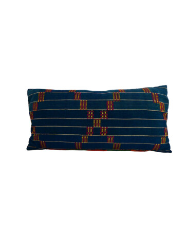 19th Century African Indigo Textile Pillow 55293