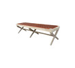 Lucca Studio Sadie Bench (Brown Leather) 40058