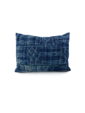 Vintage African Indigo Textile Pillow 53481