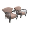 Pair of French 1920's Iron Armchairs 34520