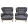 Pair of Guillerme & Chambron Oak Armchairs 65032