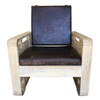 Lucca Studio Remy Oak And Leather Armchair 65767