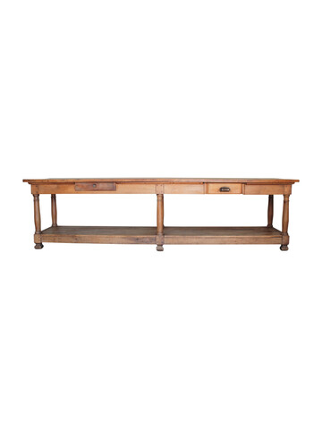 19th Century Oak Drapers Table 42664