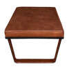 Lucca Studio Vaughn (stool) of saddle leather top and base 66106