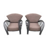 Pair of French 1920's Iron Armchairs 34520