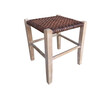 Lucca Studio Thelma Woven Leather Stool 34617