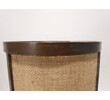 Limited Edition Lamp Bronze with Custom Burlap Shade and Oak 65731