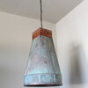 Huge and Exceptional 19th Century Copper Industrial Pendant 64347