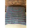 Limited Edition Antique Wood Block and Striped Textile Pillow 42733