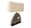 Single Limited Edition Modernist Wood Element Lamps 41063