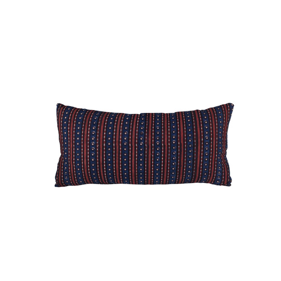 Indonesian Indigo Lumbar Pillow 19467