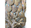 Large Scale Fantastical French Brass Shell Encrusted Sconces 60951