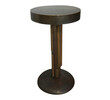 Limited Edition Metal and Wood Side Table 38136