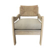 Pair of Lucca Studio Phoebe Oak Chairs with Linen Cushions 39922