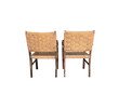 Pair of Mid Century Rope and Oak Chairs 34130