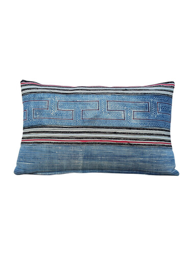 Antique Central Asia Indigo Pillow 28951