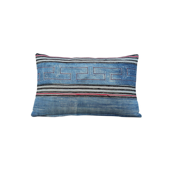Antique Central Asia Indigo Pillow 28951