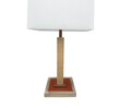Limited Edition Oak and Leather Lamp 38533